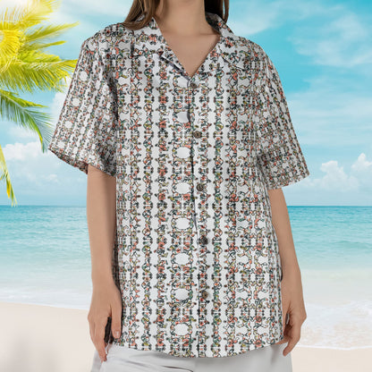 Grateful Dead Dancing Bears Colorful Monogram Hawaiian Shirt – Retro Music Album Art Inspired Shirt