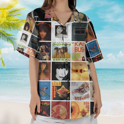 Kate Bush Album Collage Hawaiian Shirt – Pop Rock Fan Shirt
