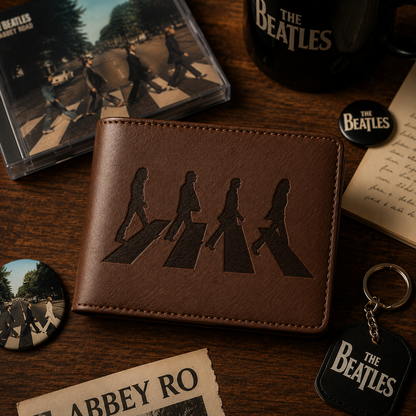 The Beatles Abbey Road Wallet –  The Beatles Inspired Leather Wallet (With Box)