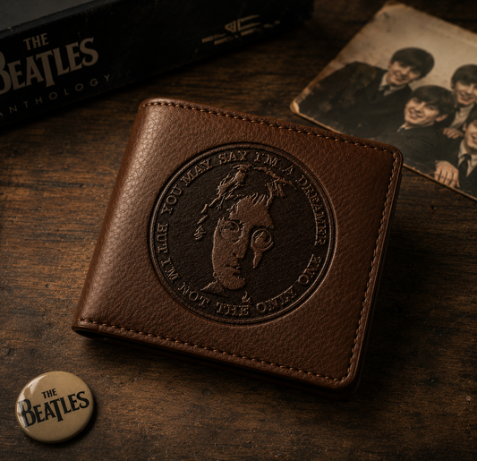 John Lenon Wallet – John Lenon Inspired Leather Wallet (With Box)