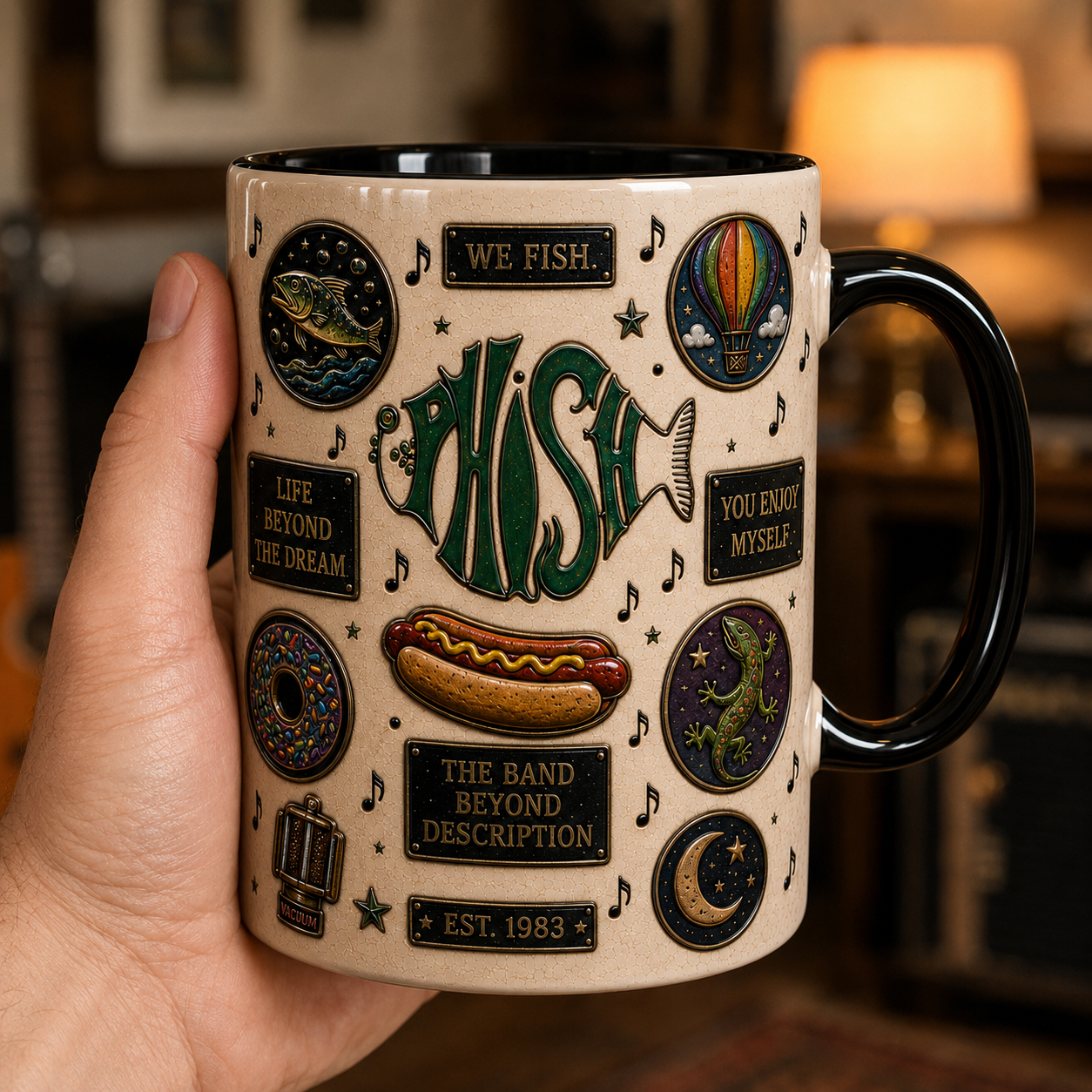 Phish Mug – You Enjoy Myself Vintage Jam Band Ceramic Coffee Cup Fan Gift