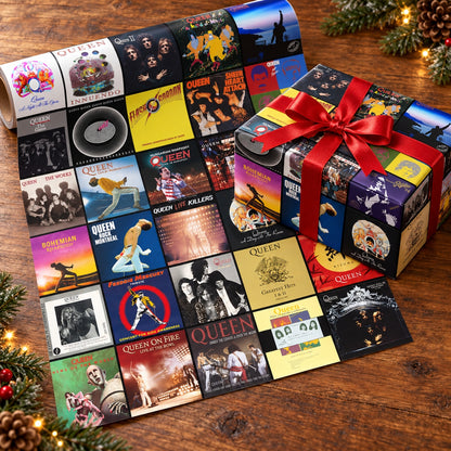 Queen Band Album Covers Wrapping Paper - Freddie Mercury Classic Rock Gift Wrap