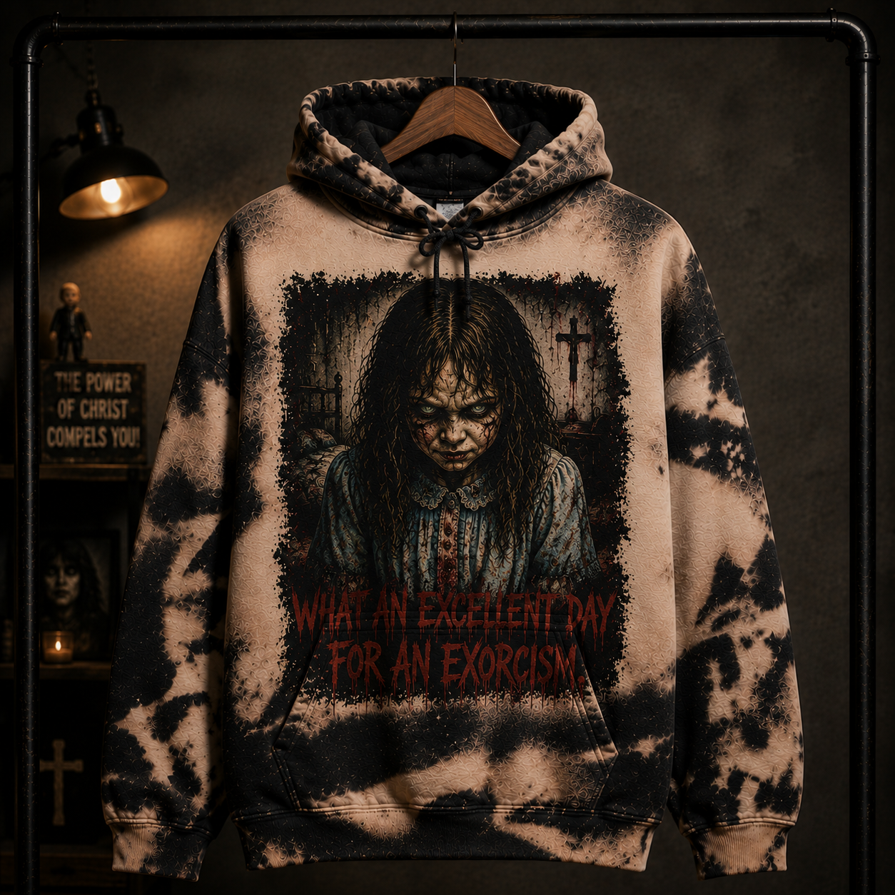 Regan MacNeil The Exorcist Halloween Hoodie All Over Print Hoodie, Gothic Halloween Sweatshirt, Horror Movie Gift