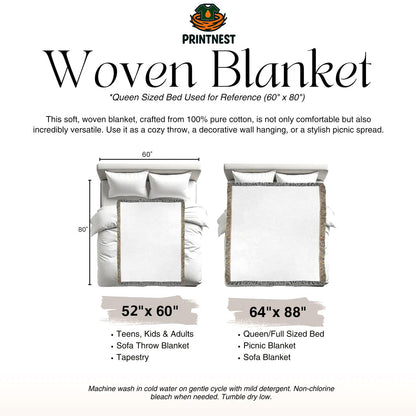 Dark Rider Gothic Fantasy Woven Blanket