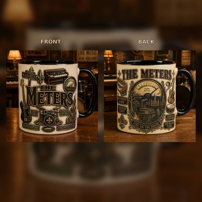 The Meters Ceramic Mug – Cissy Strut New Orleans Funk Vintage Ceramic Coffee Cup