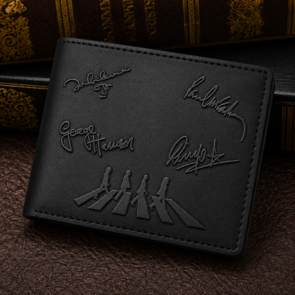 The Beatles Abbey Road Wallet – Vintage Inspired Leather Wallet for Fans (With Box)