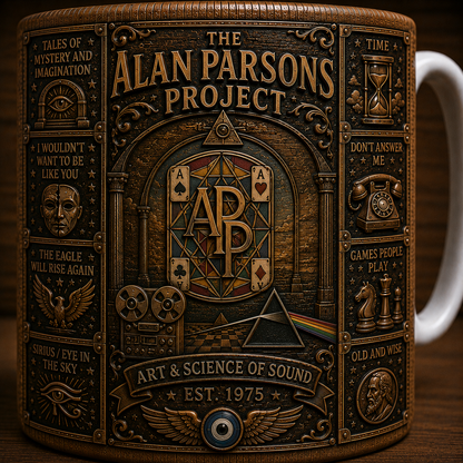 The Alan Parsons Project Mug, Vintage Alan Parsons Project Coffee Mug, Classic Rock Ceramic Cup, Eye in the Sky Mug, APP Fan Gift