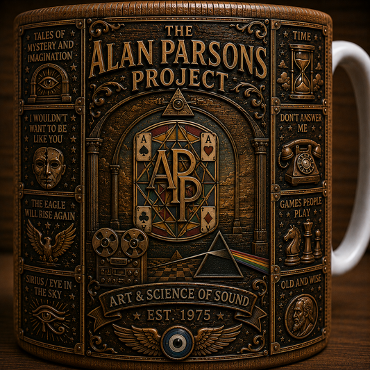 The Alan Parsons Project Mug, Vintage Alan Parsons Project Coffee Mug, Classic Rock Ceramic Cup, Eye in the Sky Mug, APP Fan Gift