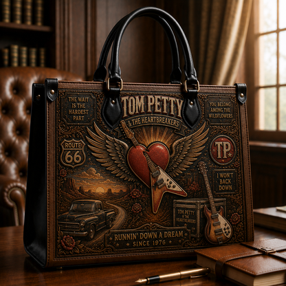 Tom Petty and the Heartbreakers Handbag, Tote Bag and Wallet Set, Wildflowers Rock Music Accessories, Fan Gift