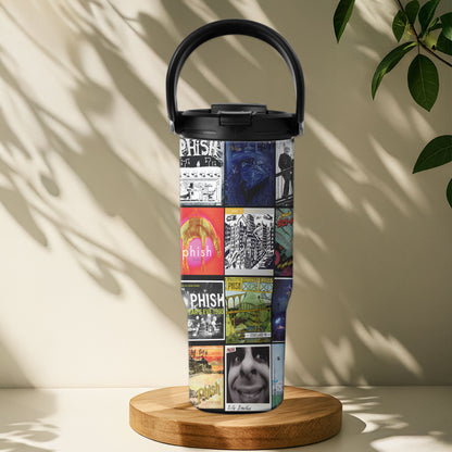 Phish Album Collage Tumbler – Jam Band Nostalgia & Live Music Memories