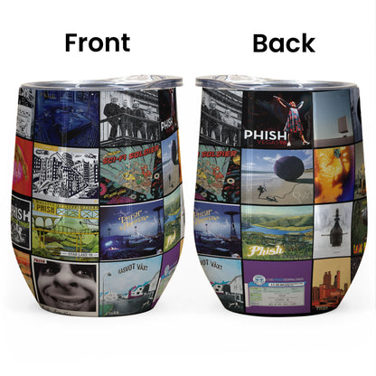 Phish Album Collage Tumbler – Jam Band Nostalgia & Live Music Memories